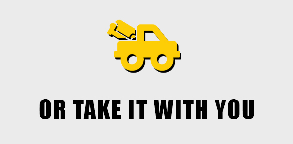Pickup icon: or take it with you