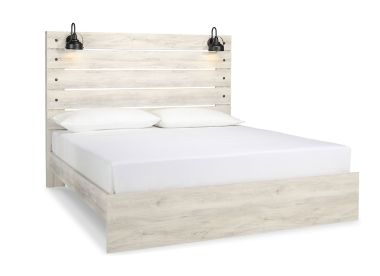 Cambeck Whitewash King Panel Bed