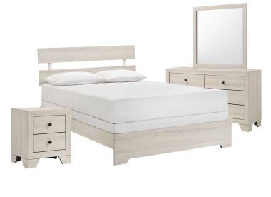 Atticus White 6-Piece Full Bedroom Set