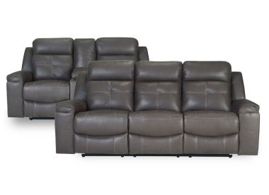 Jesolo Grey Reclining Sofa & Loveseat