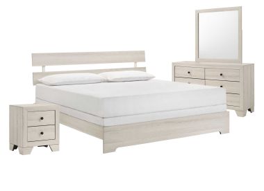 Atticus White 6-Piece King Bedroom Set