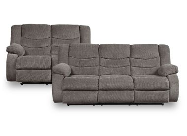 Tulen Grey Reclining Sofa & Loveseat