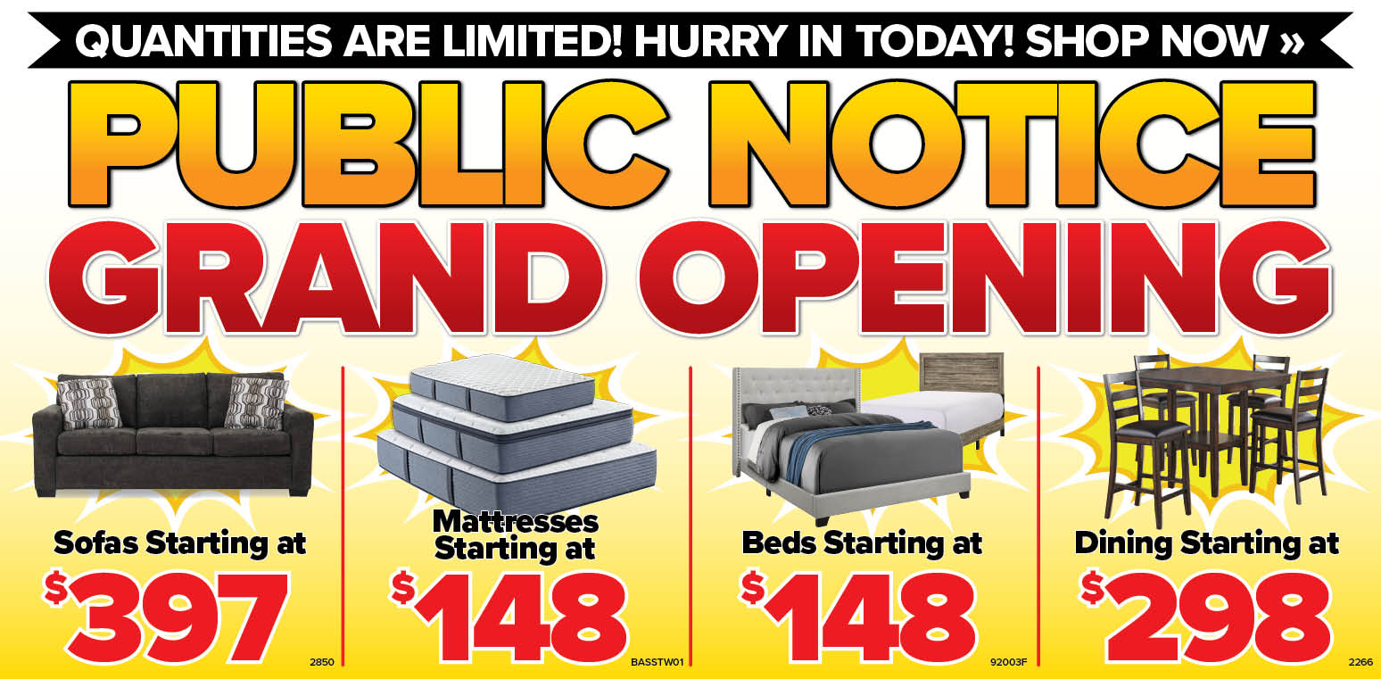 Public Notice Grand Opening on NOW!