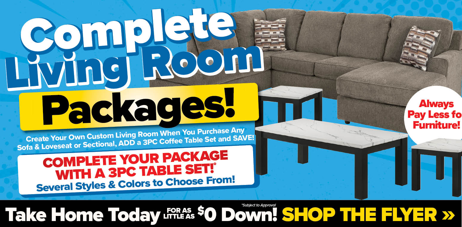 Complete Living Room Packages! 