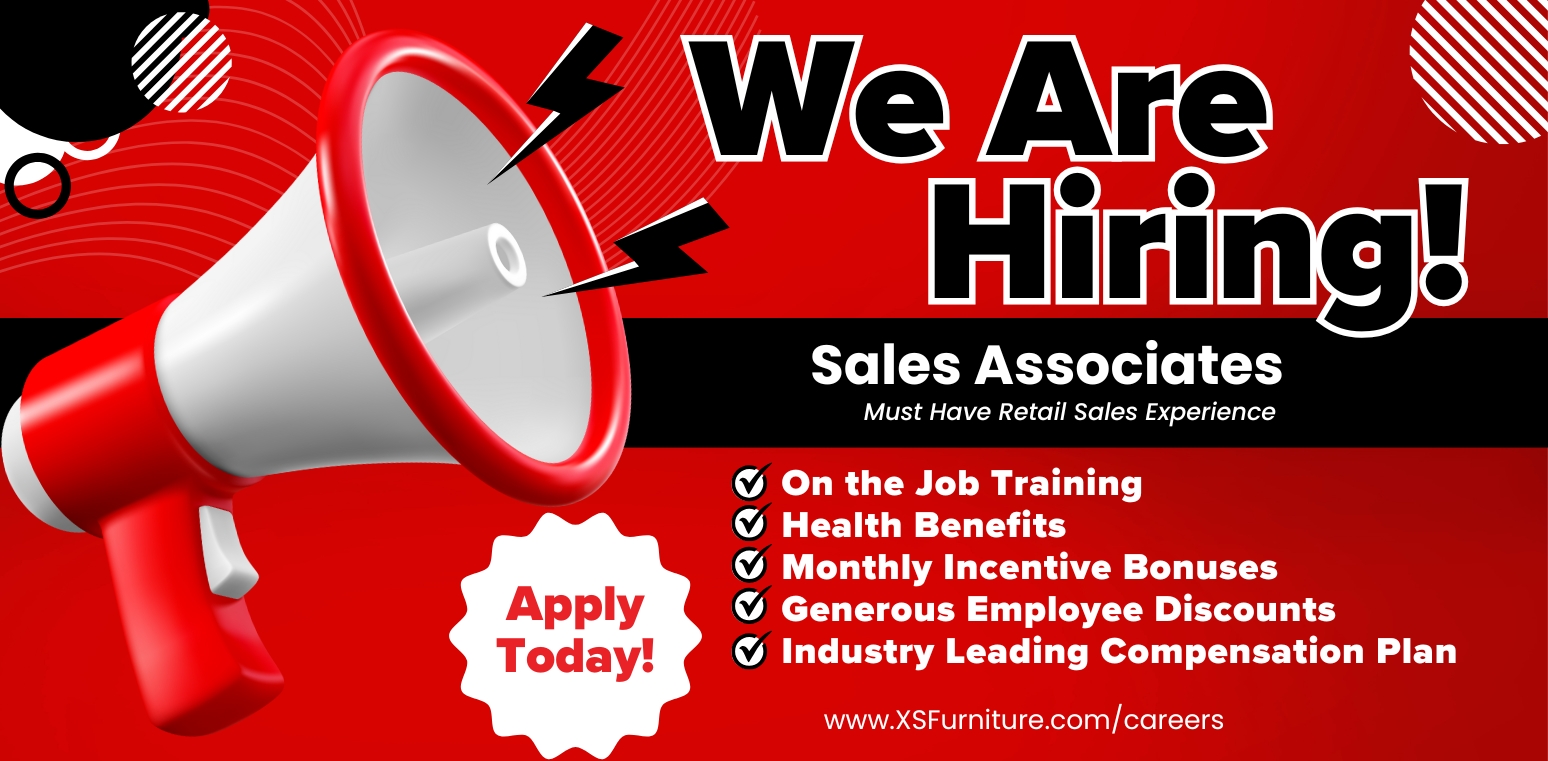 We Are Hiring Sales Advisors! 