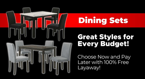Dinettes - Choose now & Pay Later with 100% Free Layaway!