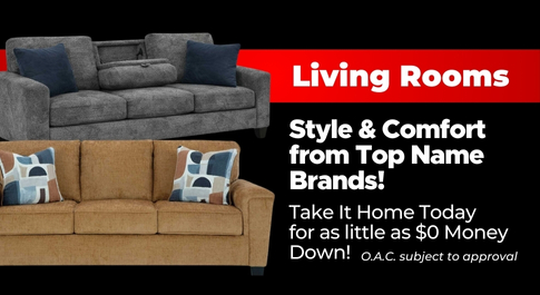 Living Rooms - Save up to 20% off Select Sofas