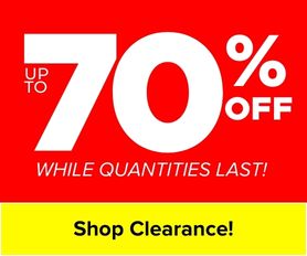 Up to 40% Off Clearance Items!