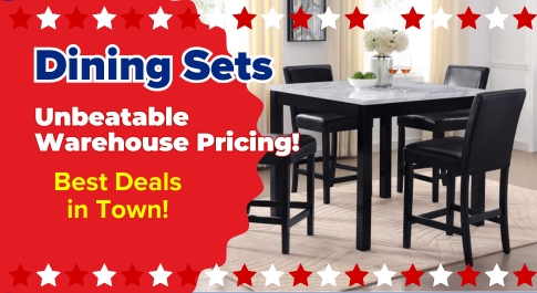 Dinettes - Choose now & Pay Later with 100% Free Layaway!