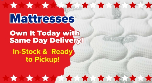 Mattresses - Free Frame, Pillows and Sheets with any Top Choice Mattress Set!