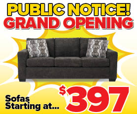 10% off Select Sectionals - In Store only!
