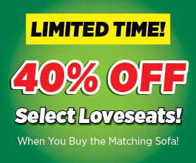 10% off Select Sectionals - In Store only!