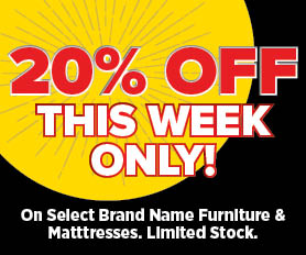 10% off Select Sectionals - In Store only!