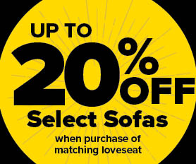 10% off Select Sectionals - In Store only!